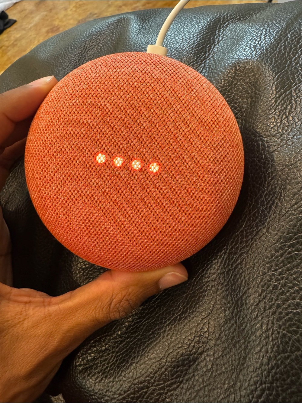 Google Home Mini Smart Assistant - Coral